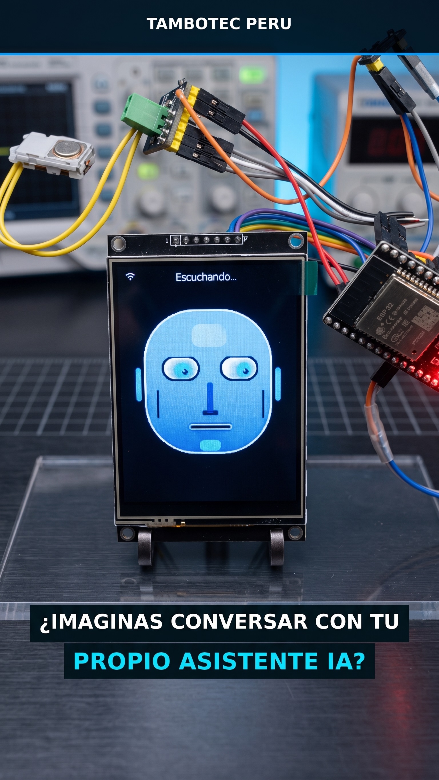 Asistente IA TamboTec Bot con ESP-32S y rostro animado